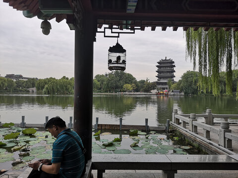 济南大明湖老照片