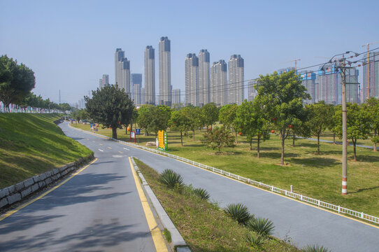 漳州湘桥湖公园道路