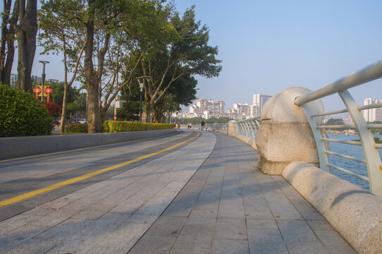 海沧湾公园步行道路