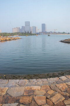 厦门海沧湾海岸风景