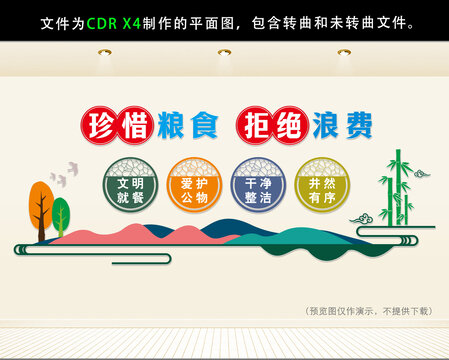 食堂餐廳文化墻