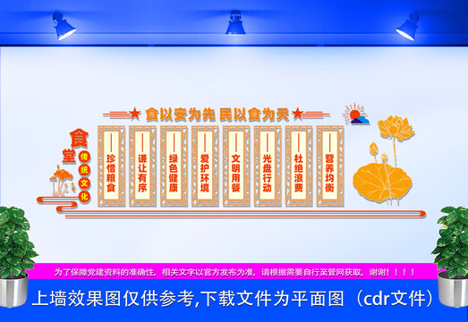 健康食堂文化墻