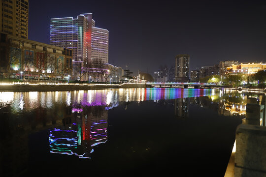 建筑夜景宣武商贸城