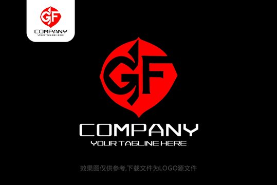 GF标志GF字母logo