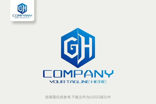 GH标志GH字母logo