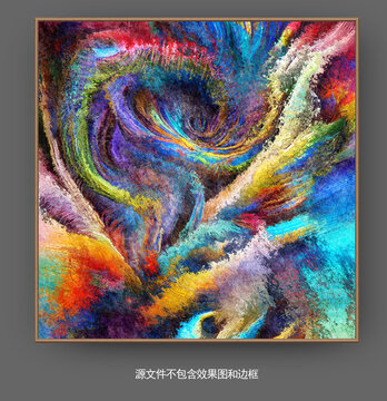 抽象油畫