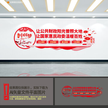 財(cái)政形象墻