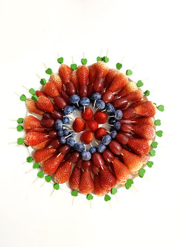 果盘水果水果串
