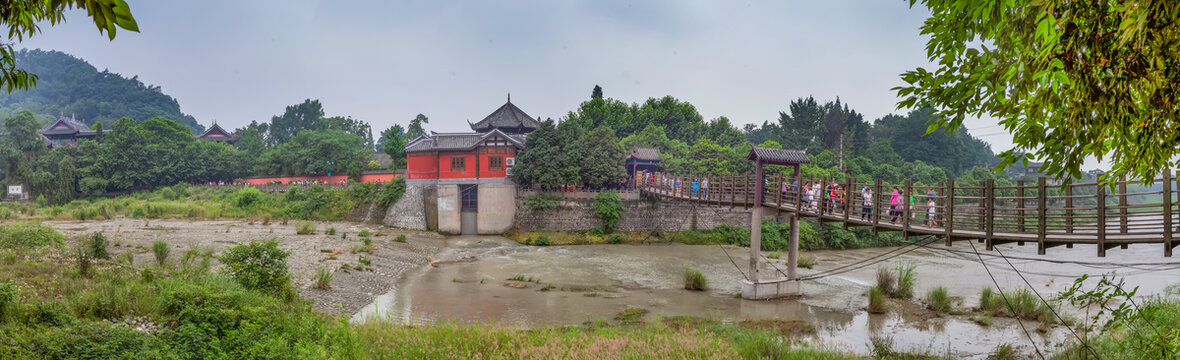 都江堰全景图