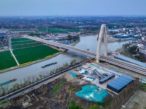 杭州临平运河街道东湖北路大桥