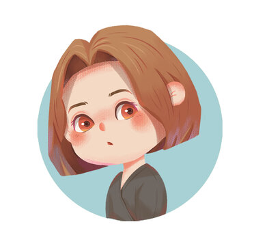 可愛個性女孩Q版頭像
