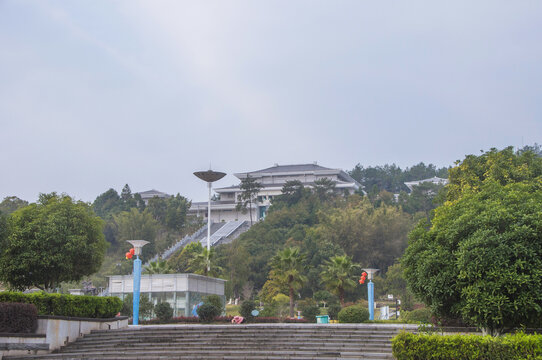 武平文博园远观风景