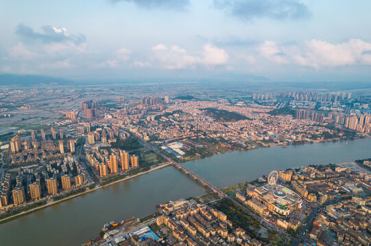 珠海斗门井岸城市风光