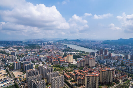 珠海斗门井岸城市风光