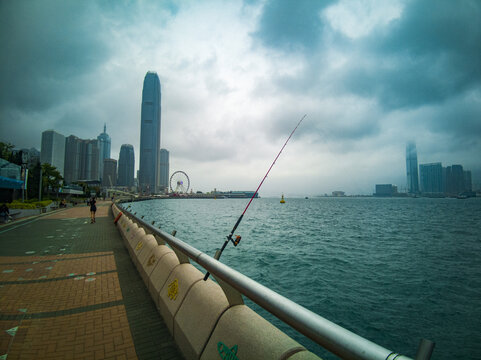 维港钓鱼风景