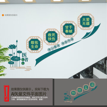 醫(yī)院樓梯文化墻