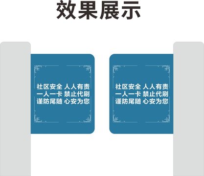小區(qū)道閘警示