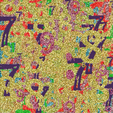 數(shù)字立體背景墻圖案