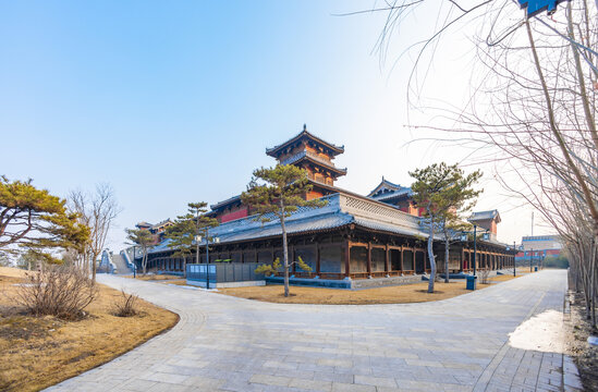 山西太原晋祠公园景观