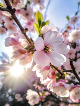 桃花素材清明春天高清特写