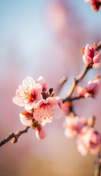 桃花素材春天高清特写