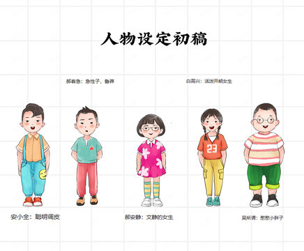 五個(gè)孩子性格介紹初稿