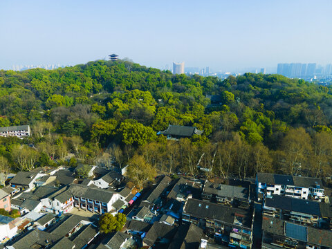 绍兴府山飞翼楼航拍