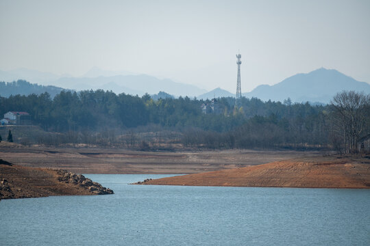 万佛湖远眺山水风光