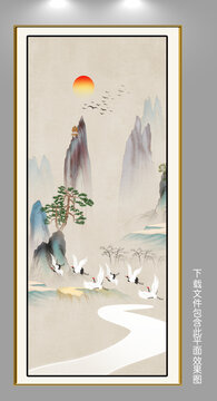 新中式山水圖