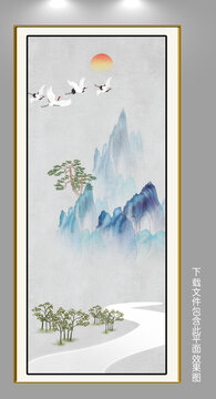 簡約水墨畫