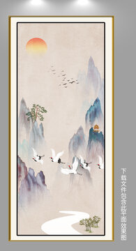 新中式山水掛畫(huà)