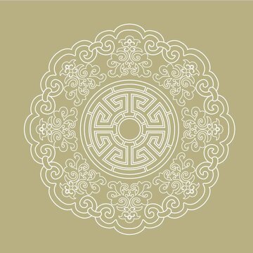 中式花紋圖案