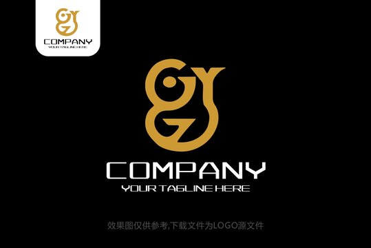 GY标志YG字母兔子logo