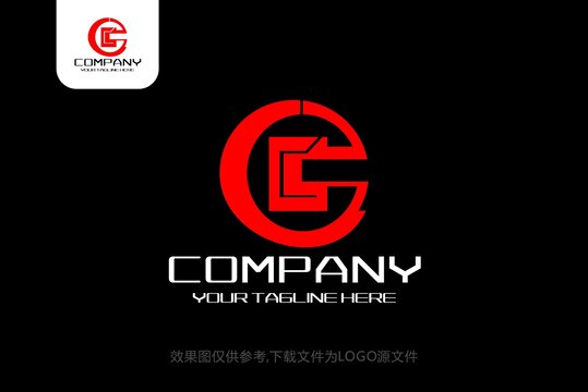 G字母红色创意简约LOGO