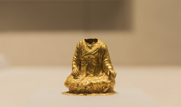 内蒙古博物院文物金菩萨坐像