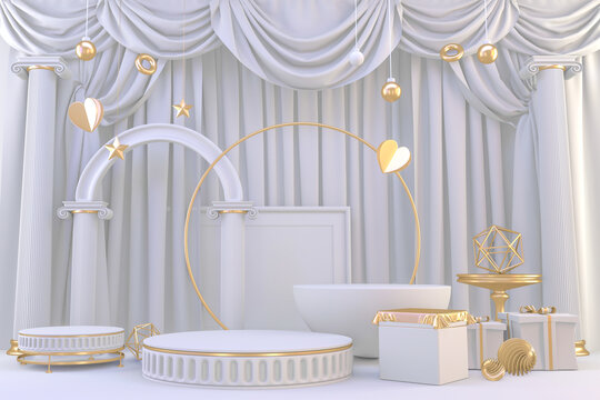 電商產(chǎn)品3D立體背景