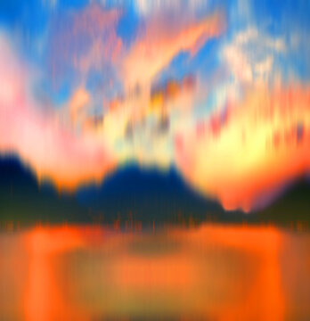 夕陽(yáng)涂鴉