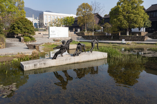 杭州上城区皋亭山桃园景区春天