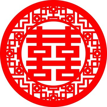 古典花边喜字