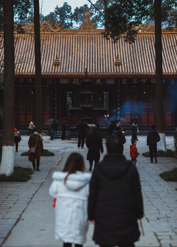 昭觉寺寺庙静物