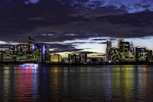 杭州钱江新城夜景