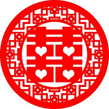 中式婚礼喜字