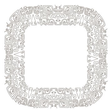 青銅紋傳統(tǒng)線描圖案方
