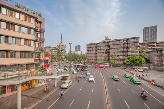 成都青羊宫附近街景