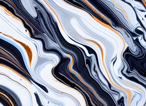 黑白波紋大理石紋理