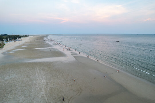 中国广西北海银滩海景风光