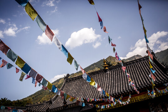 五台山寺院一角