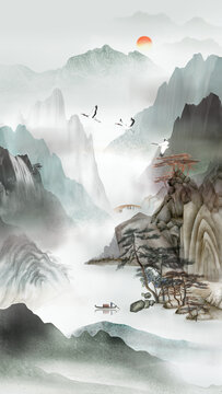國畫山水