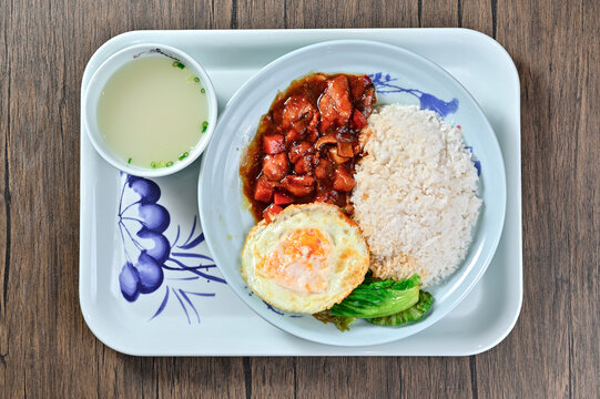 红烧肉饭套餐