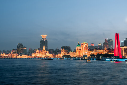 外滩建筑夜景